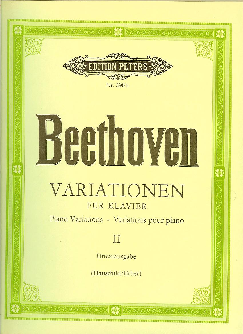 Ludwig van Beethoven: Variationen für Klavier zu zwei Händen I, II /2 zväzky/