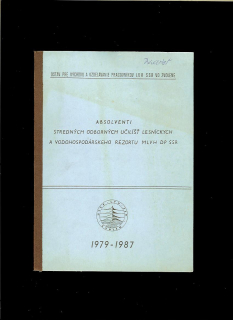 Absolventi stredných odborných učilíšť lesníckych a vodohospodárskeho rezortu MLVH DP SSR 1979-1987