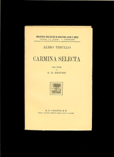 Albio Tibullo Carmina Selecta 