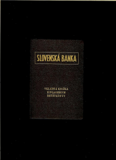 Vkladná knižka - Slovenská banka - filiálka v Levoči /1927/