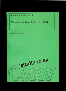 Bohumil Slavík a kol.: Vybrané ohrožené druhy flóry ČSR